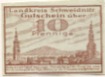 Schweidnitz (heute: PL-Swidnica) - Kreissparkasse - 15.1.1921 - 10 Pfennig 