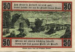 Selsingen - Gemeinde - 1.8.1920 - 1.1.1923 - 50 Pfennig