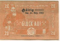 Senftenberg - Stadt - 24.6.1920 - 31.12.1921 - 20 Pfennig