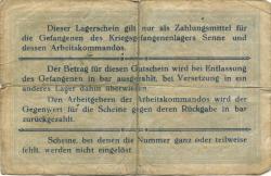 Sennelager (heute: Paderborn) - Kriegsgefangenenlager - 20.10.1916 - 5 Mark