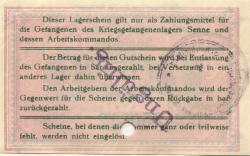 Sennelager (heute: Paderborn) - Kriegsgefangenenlager - 1.4.1917 - 1 Mark