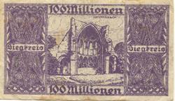 Siegburg - Siegkreis - 2.8.1923 - 100 Millionen Mark