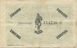 Siegen - Kreis, Stadt, Handelskammer und Berg- und Hüttenmännischer Verein eV - 17.8.1923 - 2 Millionen Mark