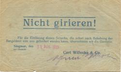 Siegmar (heute: Chemnitz) - Grossmann, Bruno - 31.8.1923 - 1 Million Mark