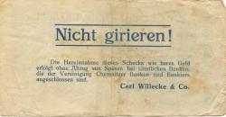 Siegmar (heute: Chemnitz) - Willecke, Carl, & Co. Bankhaus - 20.9.1923 - 100 Millionen Mark