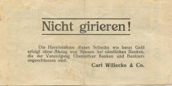 Siegmar (heute: Chemnitz) - Willecke, Carl, & Co. Bankhaus - 20.9.1923 - 500 Millionen Mark