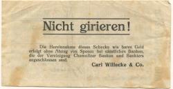 Siegmar (heute: Chemnitz) - Willecke, Carl, & Co. Bankhaus - 22.10.1923 - 2 Milliarden Mark
