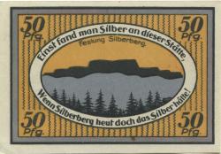 Silberberg (heute: PL-Stoszowice) - Stadt - 1.5.1921 - 50 Pfennig