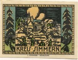 Simmern - Kreis - 1.3.1921 - 25 Pfennig