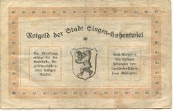 Singen - Stadt - 29.10.1923 - 20 Milliarden Mark