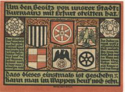 Sömmerda - Stadt - 1.8.1921 - 50 Pfennig