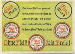 Soldin (heute: PL-Myslibórz) - Stadt - Mai 1921 - 1 Mark