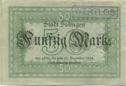 Solingen - Stadt - 1.11.1918 - 31.12.1918 - 50 Mark