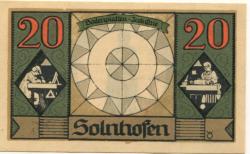 Solnhofen - Gemeinde - 1.7.1921 - 20 Pfennig