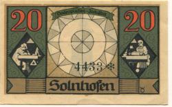 Solnhofen - Gemeinde - 1.7.1921 - 20 Pfennig