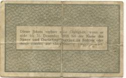 Soltau - Spar- Darlehns-Verein eGmbH - 1.7.1917 - 31.12.1918 - 50 Pfennig
