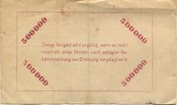 Sommerfeld (heute: PL-Lubsko) - Stadt - 8.8.1923 - 500000 Mark
