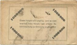 Sommerfeld (heute: PL-Lubsko) - Stadt - 8.8.1923 - 1 Million Mark 