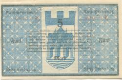 Sonderburg (heute: DK-Sønderborg) - Kreis - 8.11.1918 - 5 Mark 