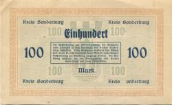 Sonderburg (heute: DK-Sønderborg) - Kreis - 27.12.1918 - 100 Mark 