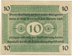 Sonderburg (heute: DK-Sønderborg) - Stadt - 15.5.1917 - 10 Pfennig 