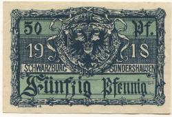 Sondershausen - Schwarzburg-Sondershäusisches Ministerium - 26.11.1918 - 50 Pfennig