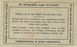 Sondershausen - Stadt - 1.7.1918 - 50 Pfennig
