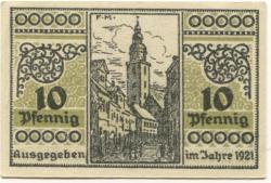 Sondershausen - Stadt - 1921 - 10 Pfennig