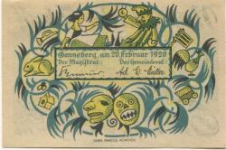 Sonneberg - Stadt - 20.2.1920 - 25 Pfennig