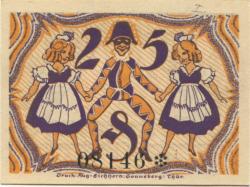 Sonneberg - Stadt - 21.1.1921 - 25 Pfennig
