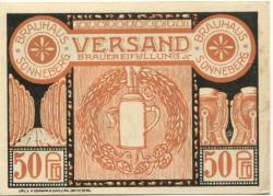 Sonneberg - Brauhaus - 1921 - 50 Pfennig