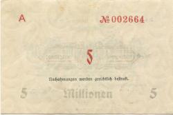 Sonthofen und Immenstadt - Bezirk - 15.9.1923 - ab 15.11.1923 - 5 Millionen Mark