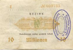 Sonthofen und Immenstadt - Bezirk - 15.9.1923 - ab 15.11.1923 - 10 Millionen Mark