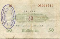Sonthofen und Immenstadt - Bezirk - 15.9.1923 - ab 15.11.1923 - 50 Millionen Mark