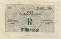 Sonthofen und Immenstadt - Bezirk - 15.9.1923 - ab 15.11.1923 - 10 Milliarden Mark