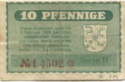 Sorau (heute: PL-Zary) - Stadt - 1917 - 1.2.1919 - 10 Pfennig