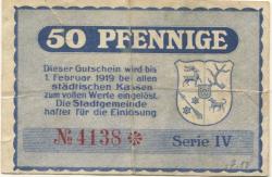 Sorau (heute: PL-Zary) - Stadt - 1917 - 1.2.1919 - 50 Pfennig 