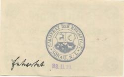 Sorau (heute: PL-Zary) - Stadt - 1918 - 1.2.1919 - 5 Mark 