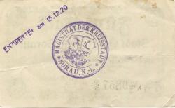 Sorau (heute: PL-Zary) - Stadt - 1918 - 1.2.1919 - 5 Mark