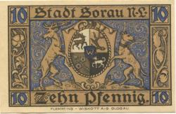 Sorau (heute: PL-Zary) - Stadt - 1.3.1921 - 10 Pfennig