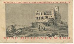 Speyer - Kreisgemeinde Pfalz - 11.8.1923 - 5 Millionen Mark