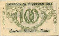 Speyer - Kreisgemeinde Pfalz - 1.10.1923 - 1.4.1924 - 100 Millionen Mark 