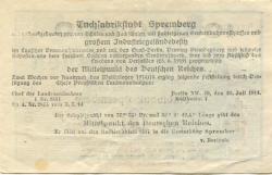 Spremberg - Stadtbank - 25.9.1923 - 10 Millionen Mark
