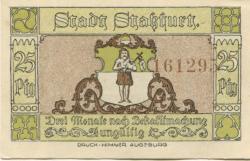 Staßfurt - Stadt - 1.9.1921 - 25 Pfennig 
