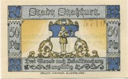 Staßfurt - Stadt - 1.9.1921 - 50 Pfennig 