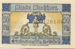 Staßfurt - Stadt - 1.9.1921 - 50 Pfennig 