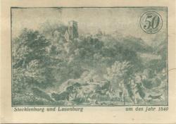 Stecklenberg (heute: Thale) - Gemeinde - September 1921 - 50 Pfennig