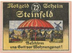 Steinfeld - Gemeinde - - 30.11.1921 - 75 Pfennig 