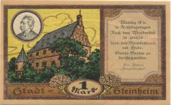 Steinheim - Stadt - 18.3.1921 - 1 Mark