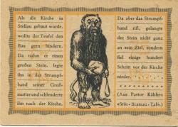 Stellau (heute: Wrist) - Ehrk, L. & G. Hornfeldt (Gemeindeverwaltung?) - 1.8.1921 - 1.5.1922 - 75 Pfennig 